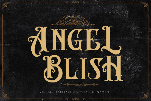 Angel Blish Family: A Victorian Display Font for Editorial Design