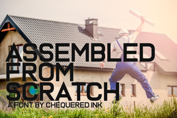 Assembled from Scratch: A Display Font for Bold Campaigns