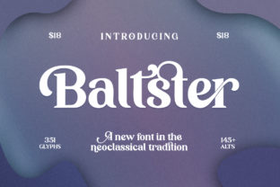 Baltster: A Bold Display Font