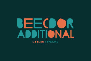 Beecdor Additional: A Modern Display Font for Crafters and Product Makers
