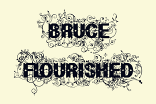 Bruce Flourished: A Bold Display Font