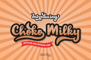 Choko Milky: A Bold Display Font for Scroll-Stopping Content