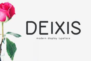 Deixis: A Modern Display Font for Handmade Product Design