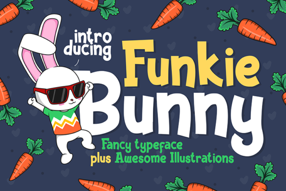 Funkie Bunny: A Playful Display Font for Handmade Sellers