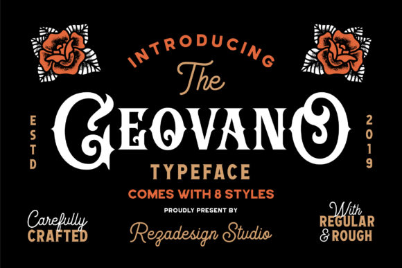 Geovano: A Vintage Display Font for Editorial Design