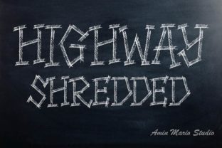 Highway Shredded: A Bold Display Font