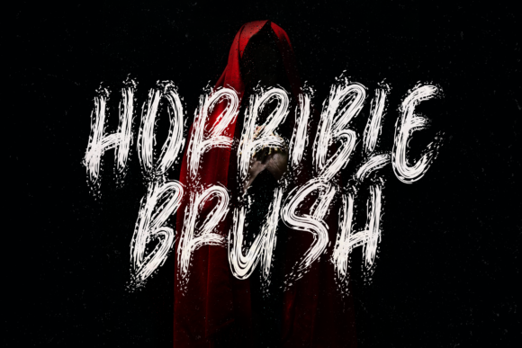 Horrible Brush: A Spooky Display Font