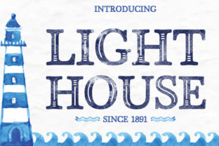 Light House Font: A Display Typeface for Makers and Sellers