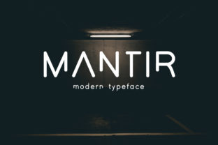 Mantir: Modern Display Font for Handmade Craft Products