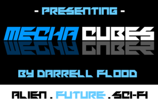 Mechacubes: A Futuristic Font for Creative Makers