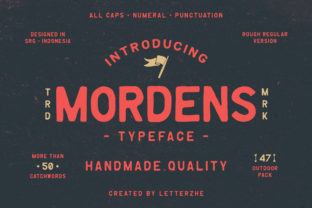 Mordens: A Vintage Display Typeface for Standout Branding