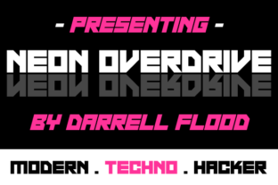 Neon Overdrive: A Bold Display Font