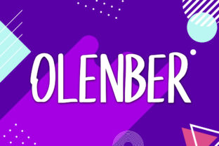 Olenber: A Cheerful Display Font