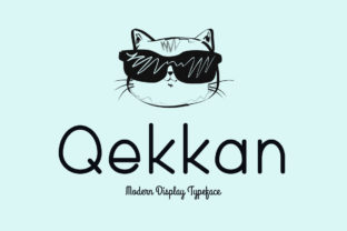 Qekkan: A Modern Display Font for Digital Designers
