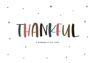 Thankful: A Handwritten Font for Thoughtful Design