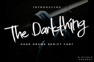 The Darkthing Font: A Hand-Drawn Brush Typeface for Crafters