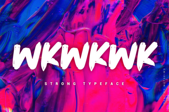 Wkwkwk: Bold Display Font for Editorial Design